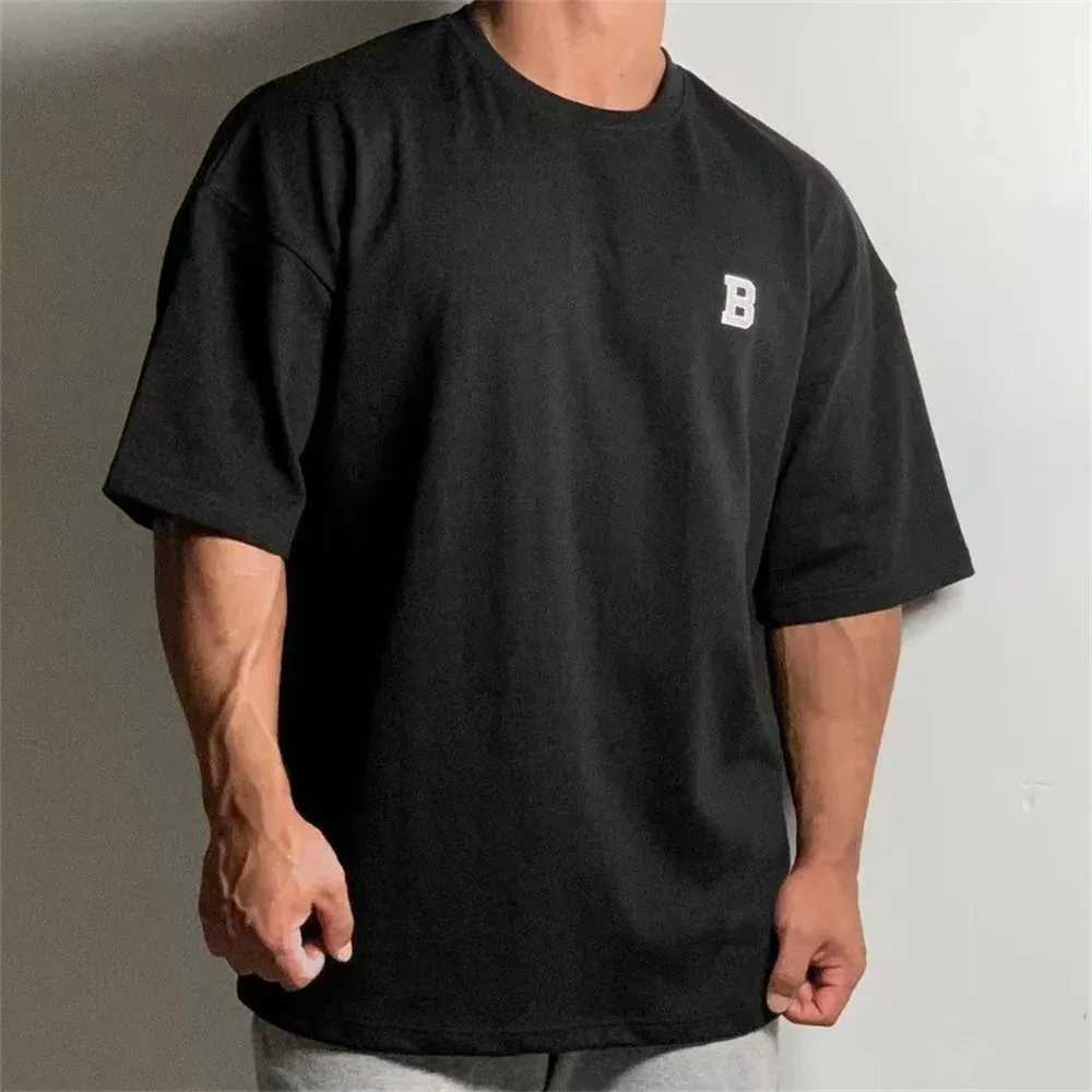 Men's T-Shirts 100% pure cotton new summer mens solid T-shirt mens ultra-fine five piece half short sleeved casual cotton mens street clothing top J240426