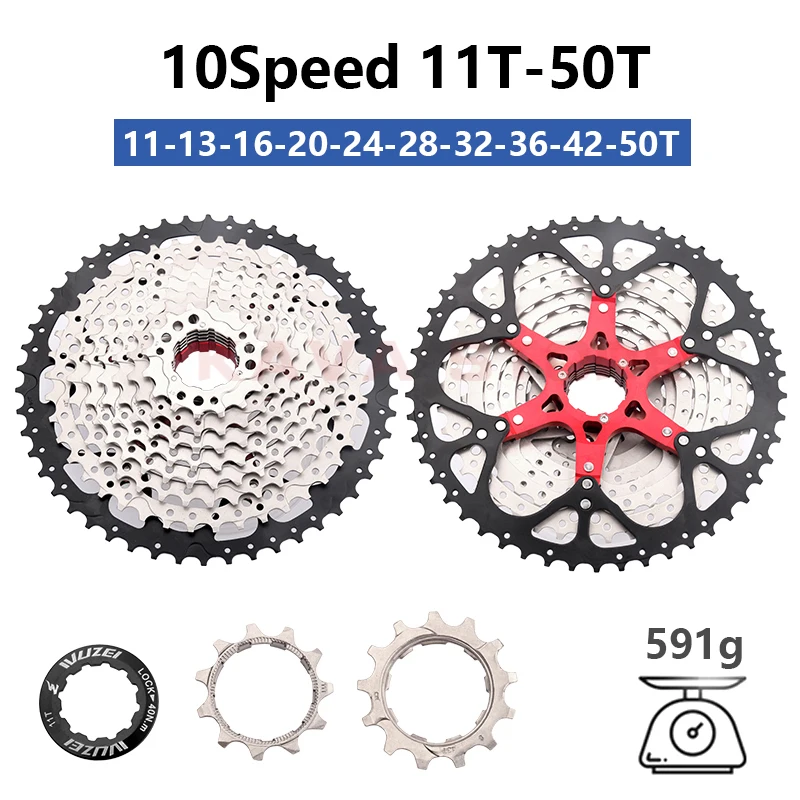 Parçalar Sensah 1x10 Hızlı MTB Bisiklet Viteurs Vg 10s Zincir Krankset Volan 42t 46T 50T Kaset 10V Bisiklet Grup seti