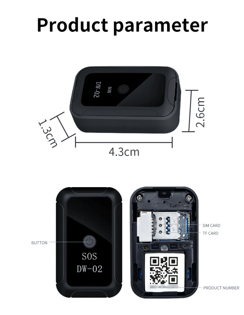 Accessori Multifunzione Mini GPS Tracciamento WiFi GPS ADSORPTIZIONE Registrazione del controllo vocale del dispositivo Antilost Dispositivo in tempo reale