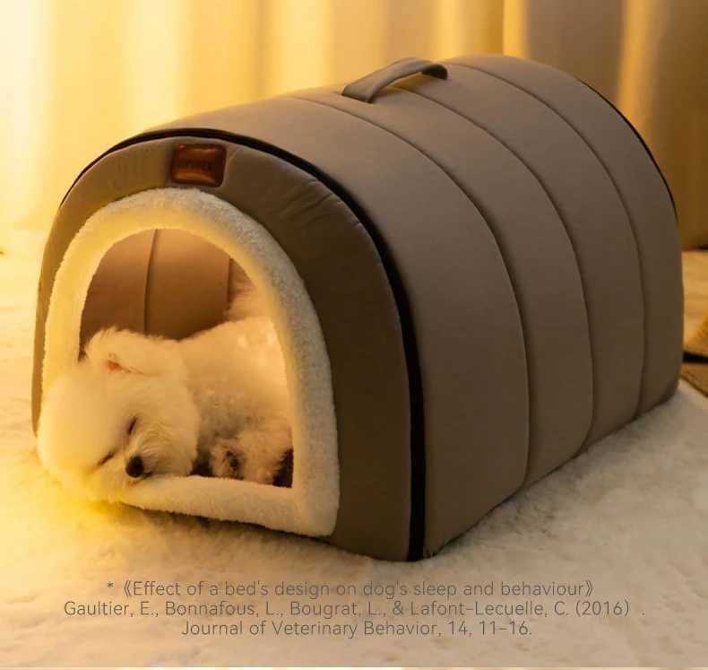 Cat Carriers Crates Huizen Winterhondbed Zelfverwarming Hondenhuis Comfortabele kat Slapen Tent Cave Bed BedD Kat Nest Dog Huis huis en hut 240426