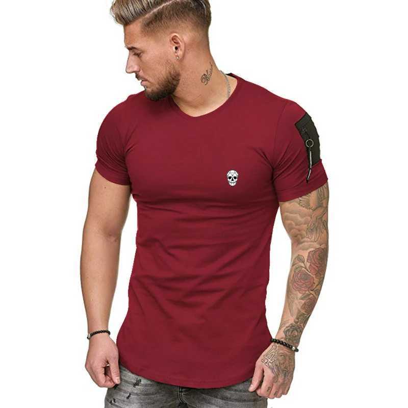 Camisetas para hombres Fashion Fashion Mens de gran tamaño Hip-Hop Sports Sports Golf Camiseta de manga corta J240426