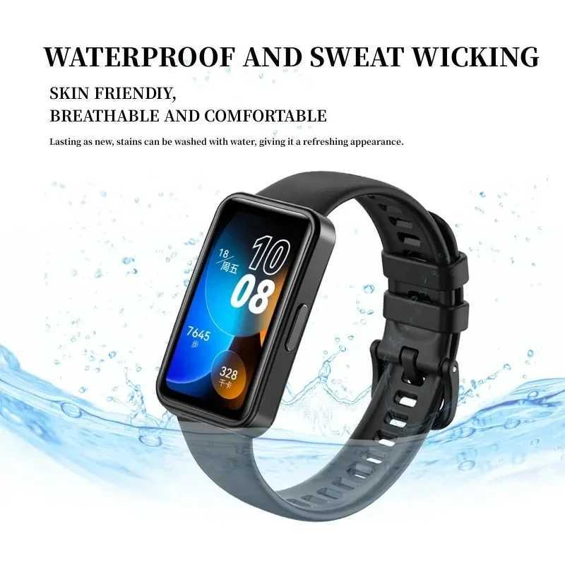 Watch Bands Huawei Watch Strap 8-NFC Replacement Wrist Strap Soft Silicone Watch Strap Sports Bracelet Smart Watch Strap Accessories 240424