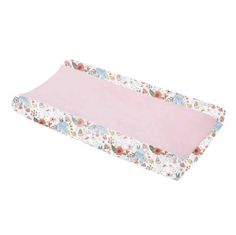 Tapetes respiráveis em troca floral lençóis de cama de bebê troca de tape