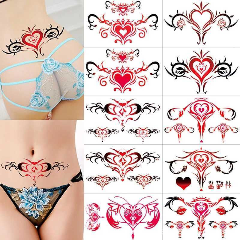 TRASFERIMENTO TATTOO 10/Adesivi tatuaggi donne donne Adesivi tatuaggi temporanei impermeabili Adesivi di simulazione sexy Simulazione Sexy Ombre Sticker 240427