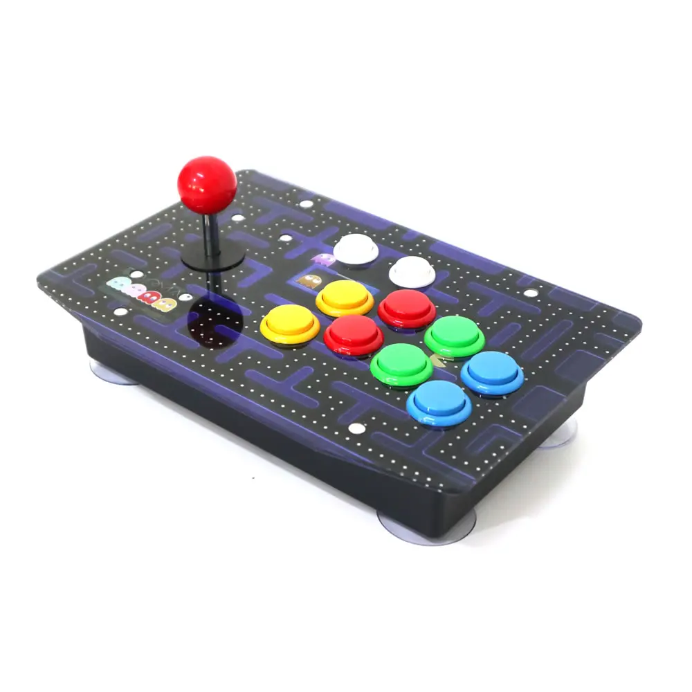 Boxers RACJ500S 10 boutons arcade joystick USB Wired Acrylique Panneau d'art pour PC multicolore