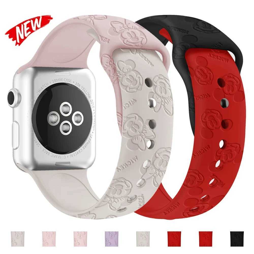 Watch Bands Watch silicone strap 38mm 40 42mm 44mm 41 45mm Ultra 2 1 49mm iWatch series 9 8 7 6 5 SE 4 3 2 bracelet 240424