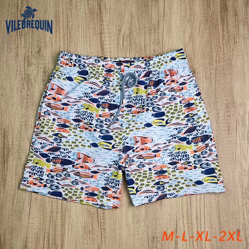 Projektanci marka drukowane szorty męskie z oddychającą w stylu męsku Running Sportswear swobodne letnie elastyczne suszone spodnie na plażę stroju kąpielowe