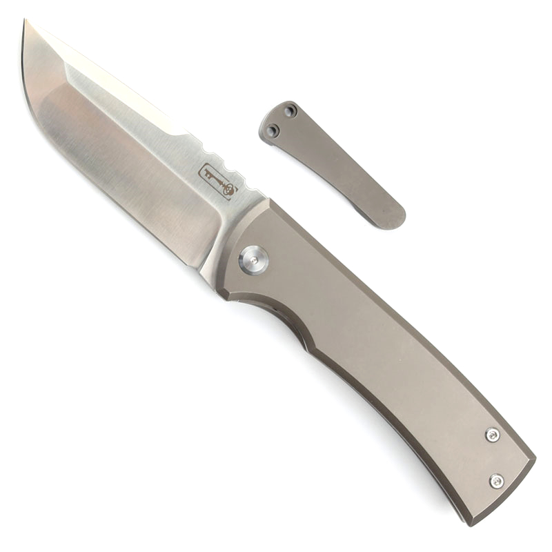 Nouveau arrivée CK4263 Flipper Pliage Knife M390 Satin Drop Point Blade TC4 Titanium Handle Handle Ball Ball Ball Edc Pocket Folder Couteaux Outdoor Camping Tools