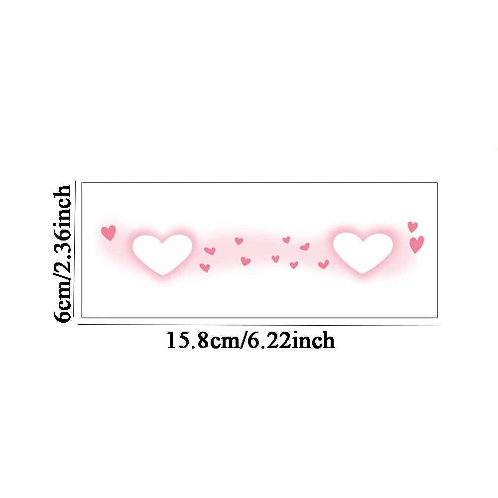 Transfert de tatouage Nouveau visage Tatouages temporaires pour enfants Cartoon Love Star Flowers Rainbow Face Freckle Tatoo Stickers For Girls Boys Makeup Party 240426