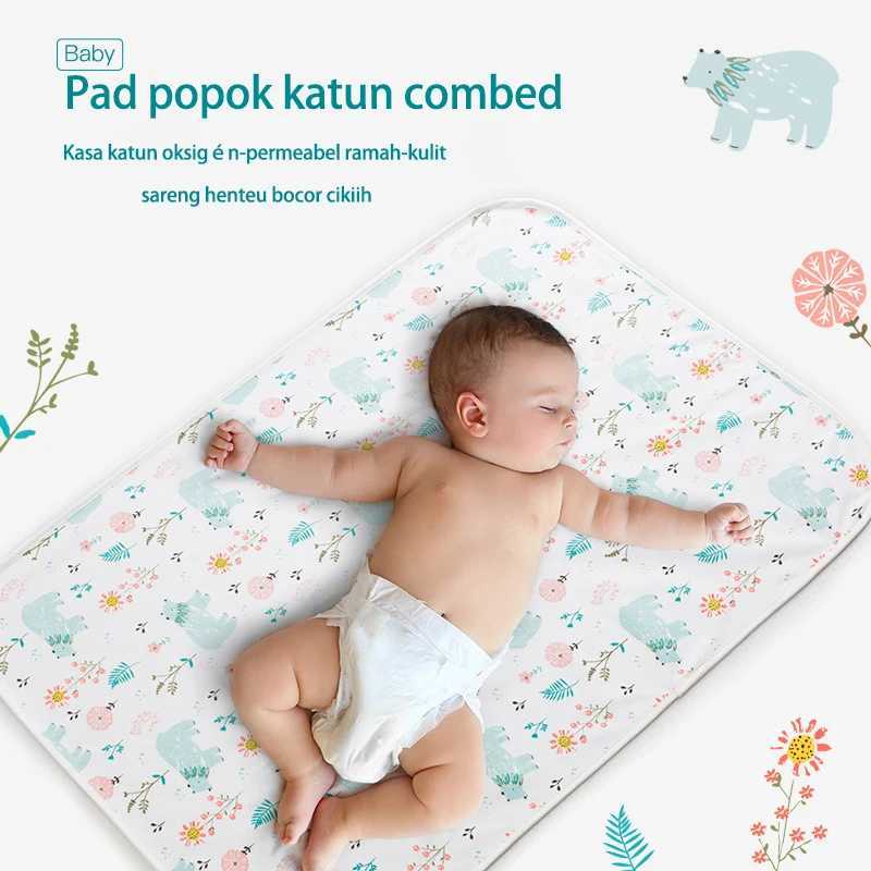 Mats Pure Coton bébé matelas bébé Remplacement de remplaçant Bamboo Fibre imperméable lavable respirant mignon impressionl2404