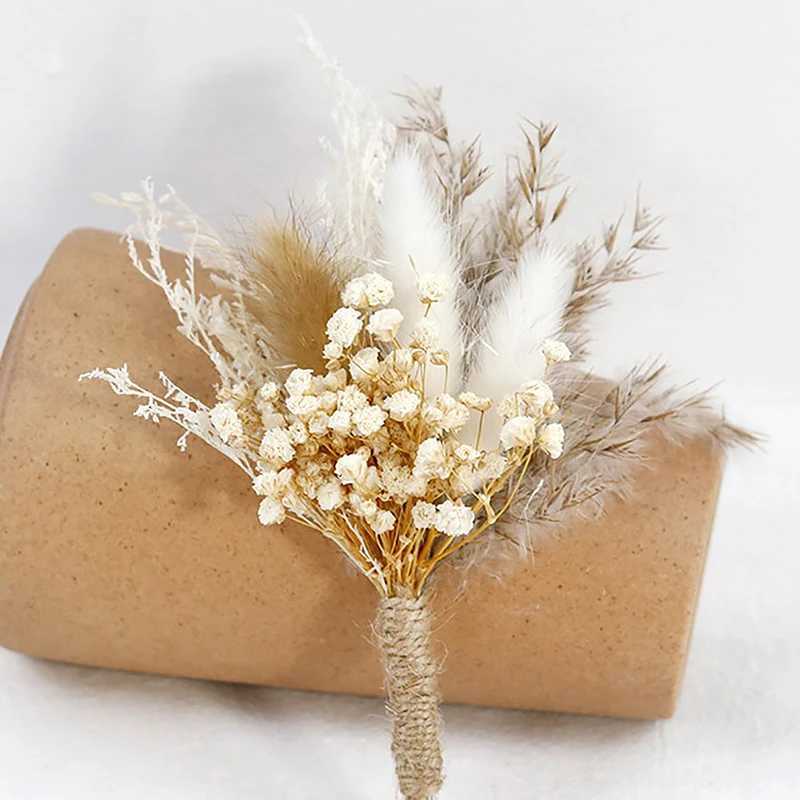 Fiori secchi piccoli matrimoni floreali gypsophila fiori secchi foglie mini bouquet da damigellaia tavolo da tavolo oggetti di scena la casa artigianato decorativo 