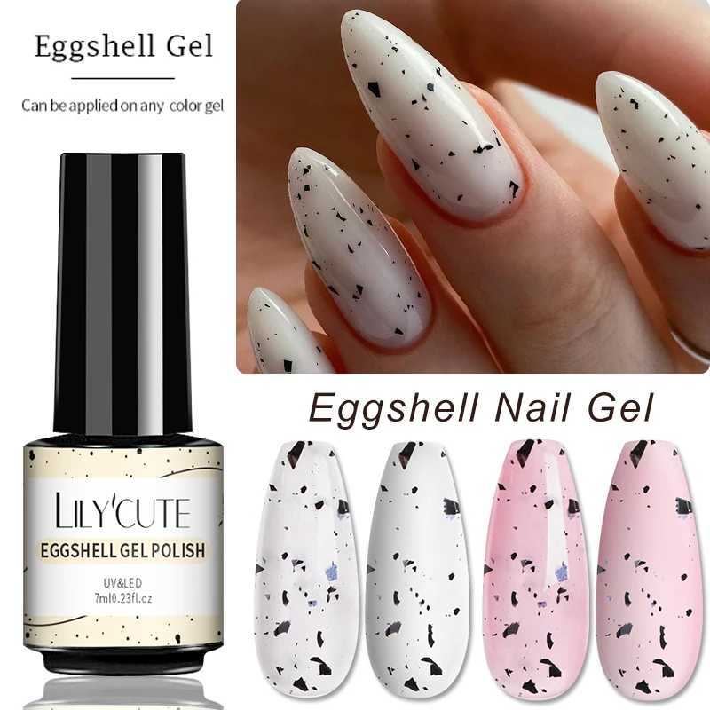 Nail Polish LILYCUTE 7ML shell Nail Art Nail Gel Polish For Manicure Autumn Vernis Semi Permanent UV Nail Polish Used With Pink Jelly Gel Y240425