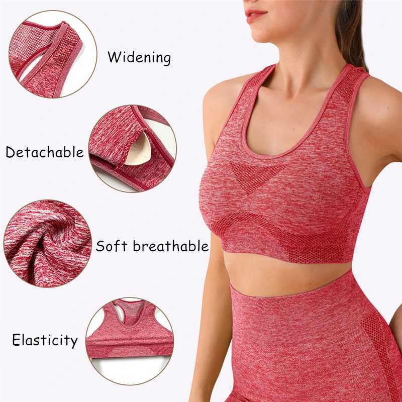 Trainingspakken voor dames 2 stks naadloze dames yoga set sportkleding fitness pak lange mouwen gewas hoog taille strakke passende sportkleding 240424