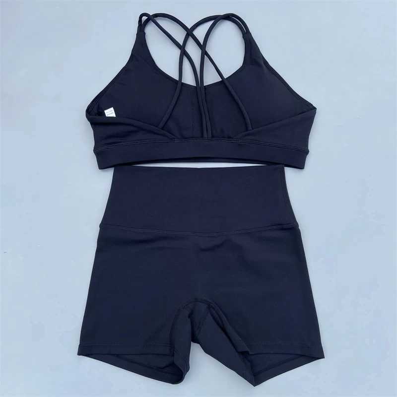 Shoga shoga da shoga da shoga da donna da donna set da donna set di sport da donna set di fitness e tuta da campo reggiseno ad alto contenuto di corsa corta e tuta da passeggiata 240424 240424