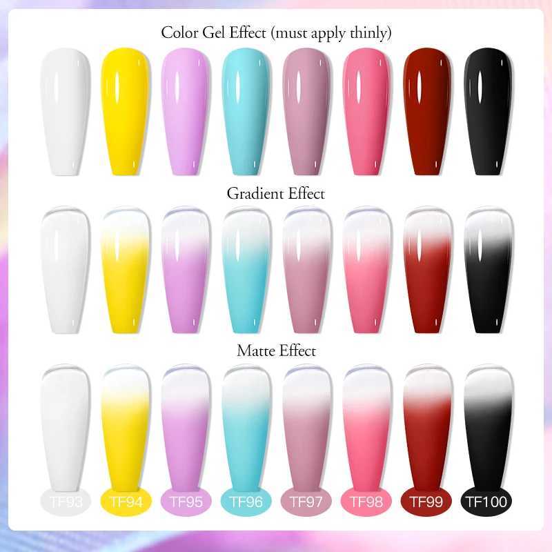 O esmalte de unha se encontra em 8 ml de pintura de pintura em gel de unha 8 cores absorvendo o designs de arte de unhas semi -permanente de LED UV para as ferramentas de manicure y240425