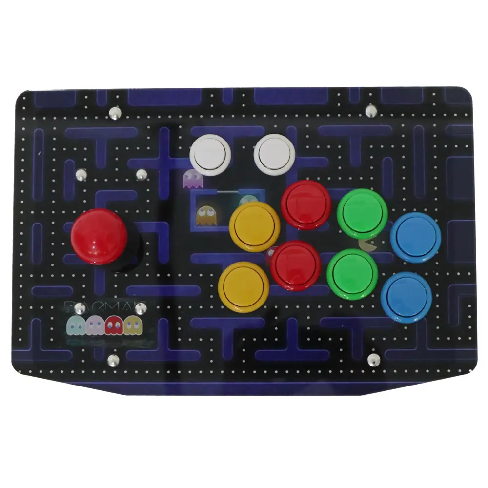 Boxers RACJ500S 10 boutons arcade joystick USB Wired Acrylique Panneau d'art pour PC multicolore