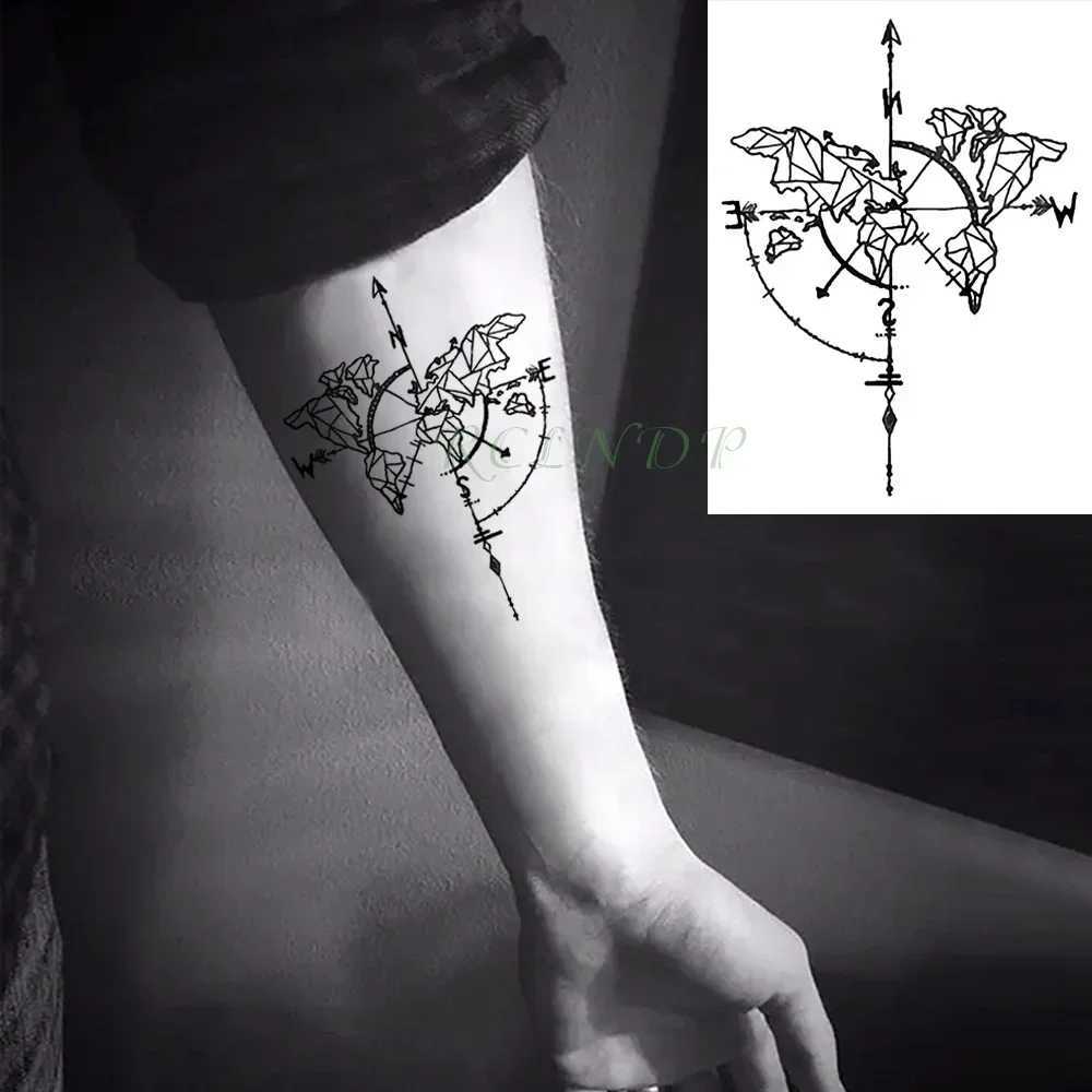 Tattoo Transfer Waterproof Temporary Tattoo Sticker Body Art Love Wave Heartbeat Line Small Size Fake Tatto Flash Tatoo for Girl Women 240426