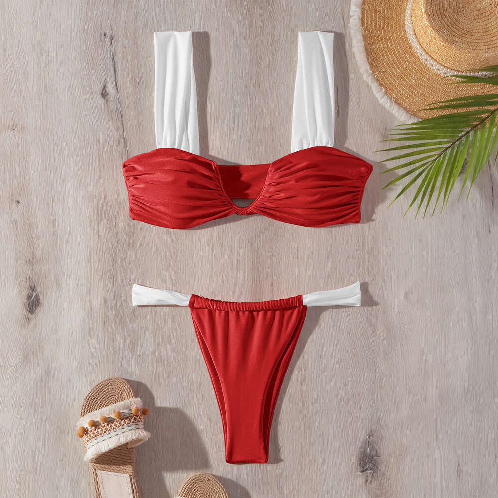 Nowy strój kąpielowy w bikini w bikini stroju kąpielowego z głębokim strój kąpielowy V-Strap