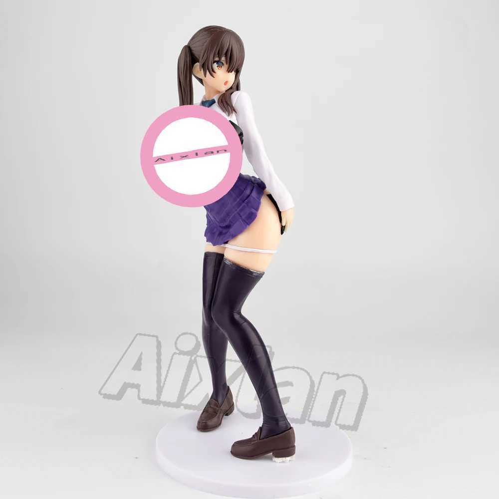 Action Toy Figures 27cm Skytube Anime Figure Frog Frog Native Mitaro Drex Yuzu Fuyanogi PVC Action Figure Sexy Girl Aldult Collection Modèle Doll Toys Y2404257GSD