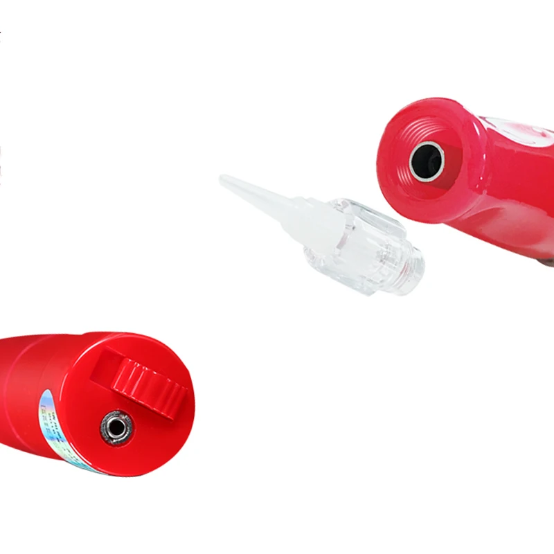 Pacificier 2016 New Js Color Red Professional Micro aiguilles Hine Charging Plugin Dual Permanent Makeup Hine Pen