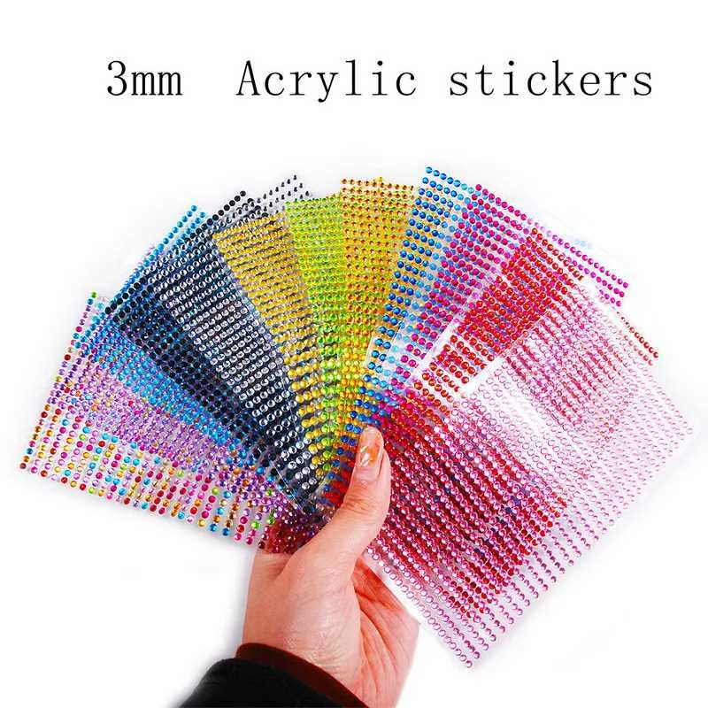 Tattoo Transfer 3D pearl Diamond Face Jewels Eyeshadow Stickers Self Adhesive Face Body Eyebrow Diamond Nail Stickers Decals 52 style 3-6mm 240426