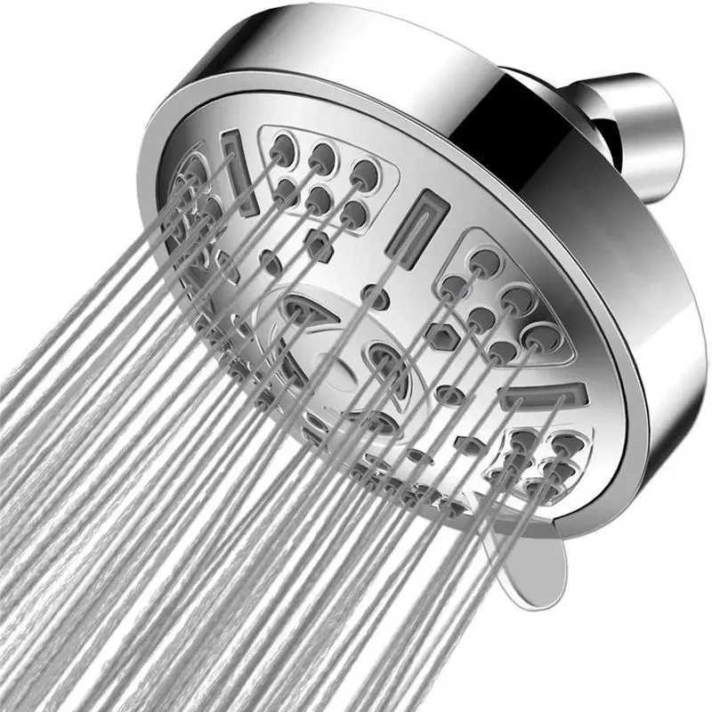 Łazienka prysznic Nowe luksusowe głowica prysznicowa wysokie ciśnienie 4 cale 9 funkcje regulowane głowica prysznicowa top spray opady deszczu