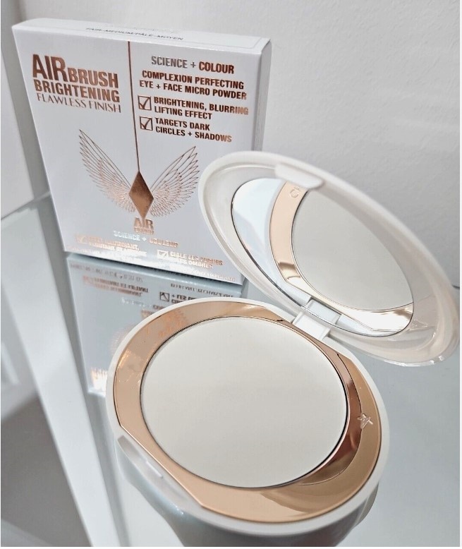 Airbrush Brightening Flawless Finish Face Powder 9g Fair-Medium Face Whitening och Markera Compact Pressed Powder Makeup grossist