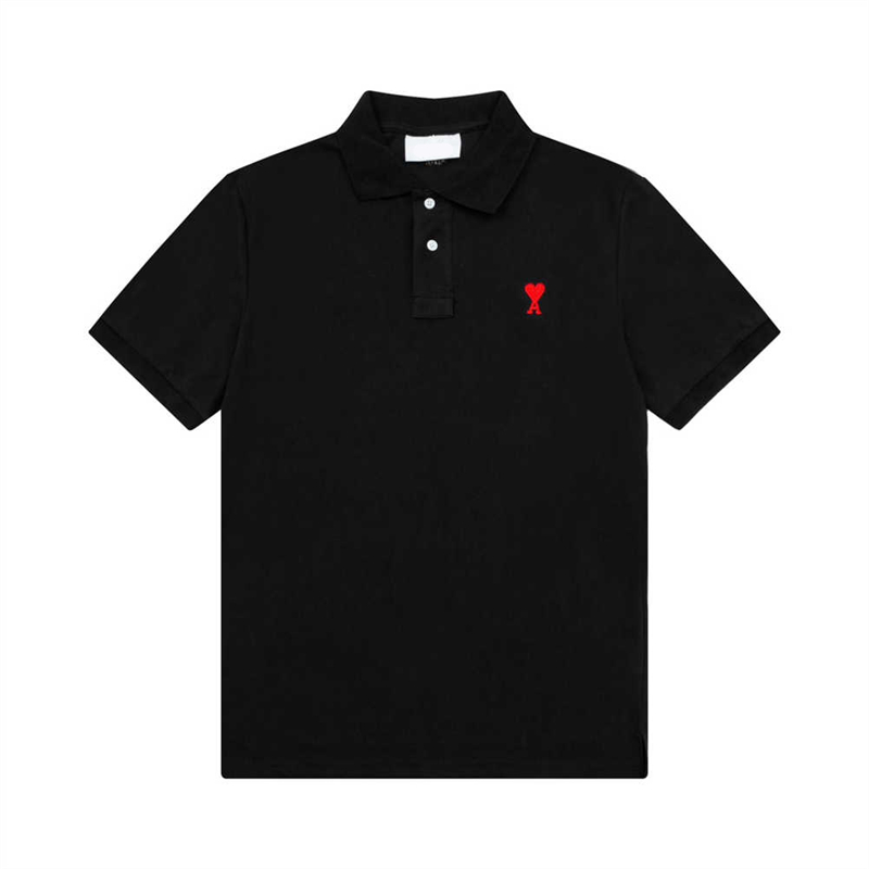 Premium varumärke Little Love broderad polo skjorta mäns polo skjorta designer randig stående broderad nallebjörn krage bomullsmode för män och kvinnor-xl