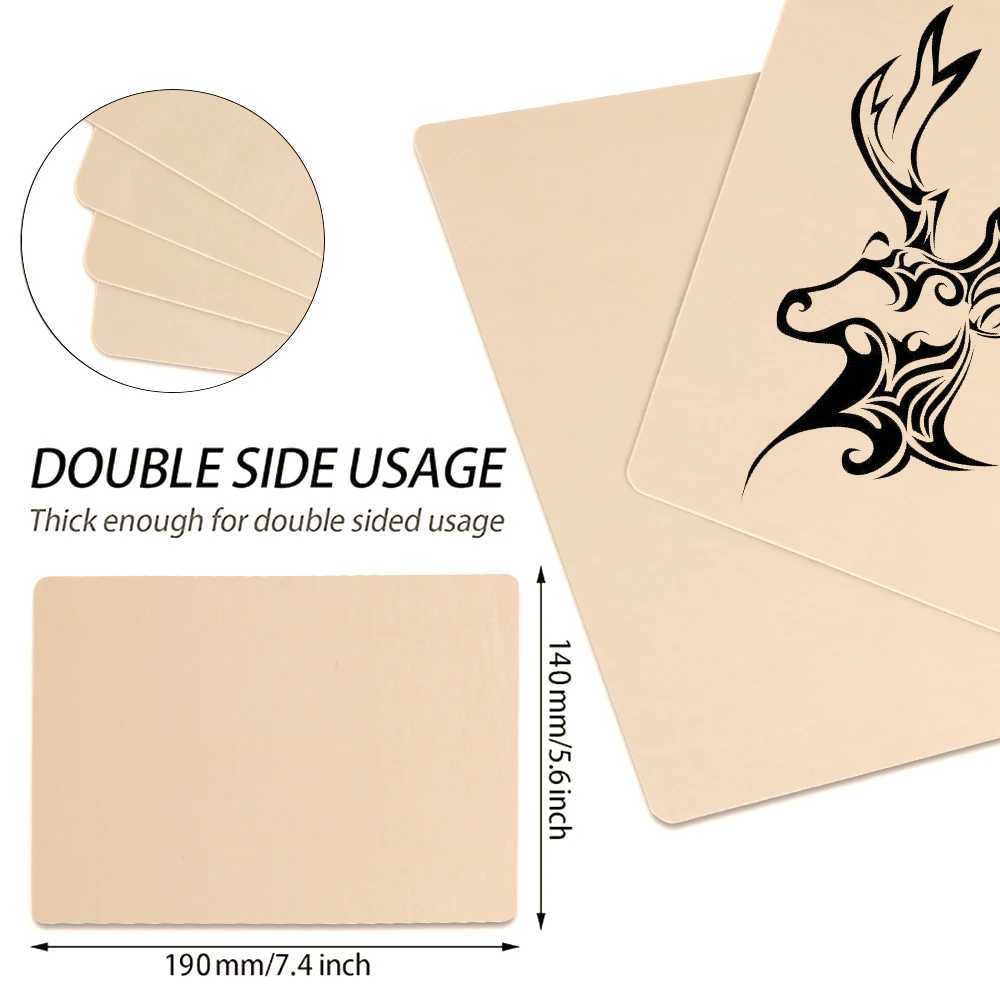 Tattoo Transfer Tattoo Blank Practice Skin Eyebrow Gragon Pattern Paint Mixer Makeup Double Side Practice Skin 240427