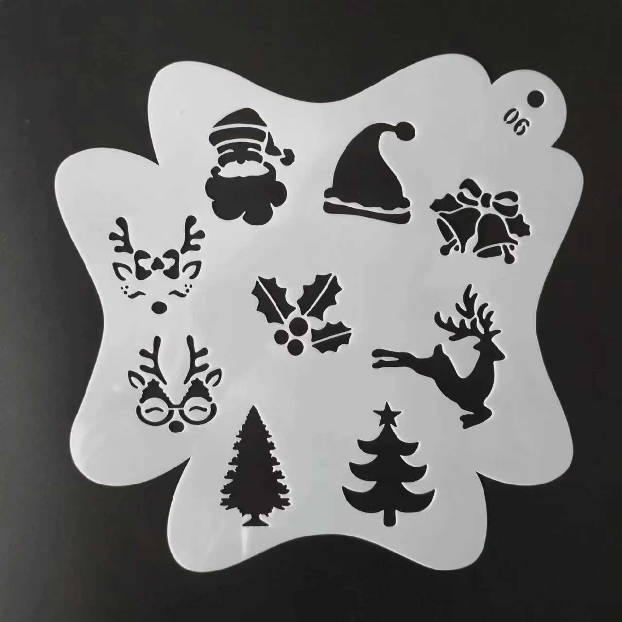 Tatueringsöverföring stencils för kroppsmålning ansikte konst halloween födelsedagsfest diy smink frimärken tillfälliga tatueringar återanvändbara stencils plast 240427