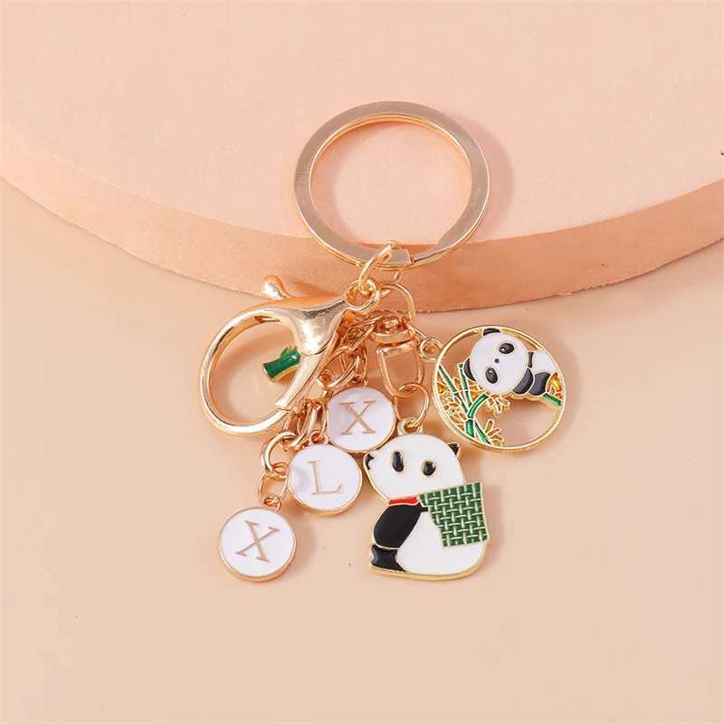 Keychains Lanyards Cartoon Animal Keychains Emamel Panda Charms Keyrings souvenir gåvor för kvinnor män handväska hängen nyckelkedjor diy tillbehör