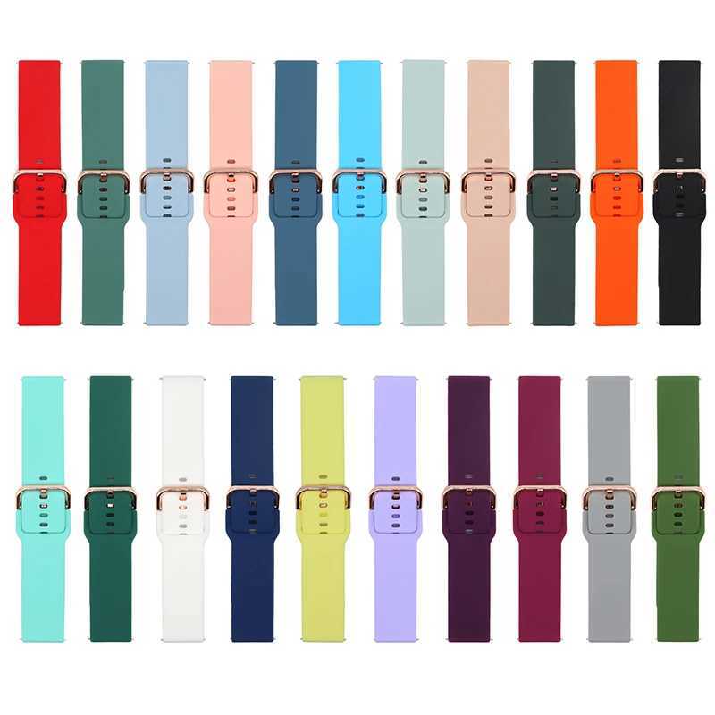 Watch Bands 22mm 20mm silicone strap for Galaxy Watch 46mm 42mm sports strap for Samsung Gear S3 Frontier/Classic Active 2 240424