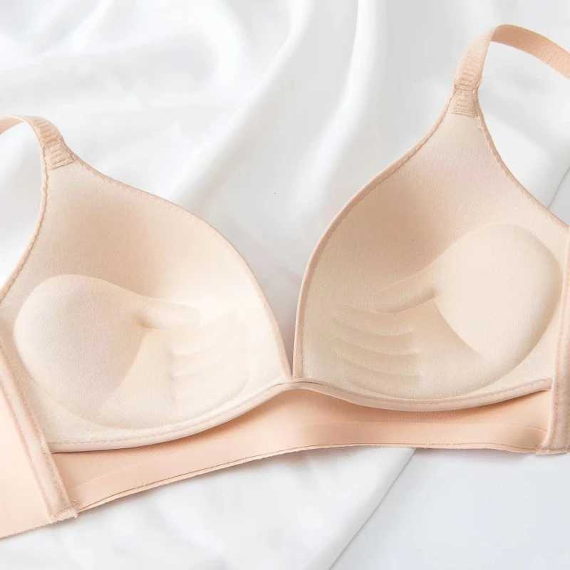 Kadınlar Külot Japon tarzı Sakinsiz Sütyen Konforlu Kablosuz İç çamaşırı Çelik Ücretsiz Yüzük Bralette 3/4 su bardağı Pürüzsüz Bra Kadınlar iç içe2404