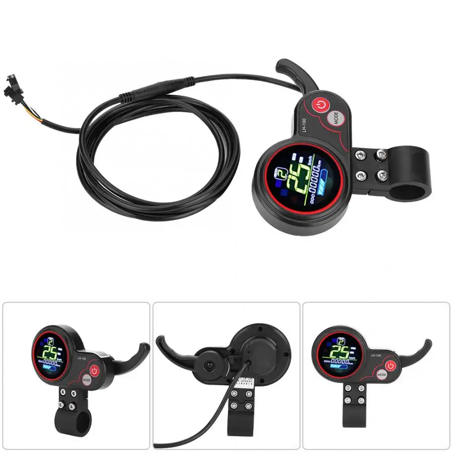 Accessori 24V/36V/48V/60V 250W/350W Controller biciclette elettrico Bicialicola Bicchiera Pannello di controllo del display LCD con interruttore a turni Ebike Parti