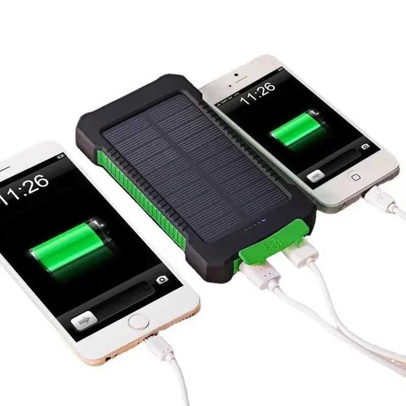 Banques d'alimentation du téléphone portable Nouveau panneau solaire portable avec une capacité de 200000mAh adapté à la batterie de batterie portable Camping Outdoor Camping Charging Portable 240424