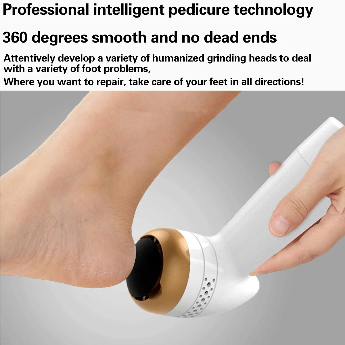Massager Electric Vacuum Pedicure Foot Care Tool Pedicura Veet Smooth Hine Callus Remover Foot File for Foot Heel Skin Massage Head