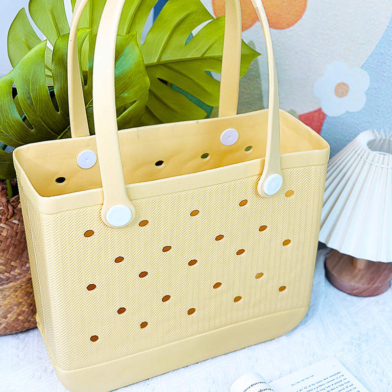 Donne Bogg Silicone Beach Storage Borse impermeabili Grandi Luxuria Eva Plastica Posa Candy Candy Cosmetic Borse Pvc Basket Magic Travel Travel Travel Organizer Outdoor Borse