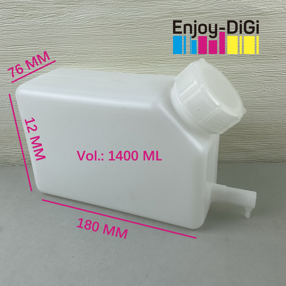 por lote 1,4L Tanque de tinta para 1,6m 1,8m 2,5m 3,2m de 6 pés de 8 pés 10ft Impressora de solvente eco 1,4 l Botão de tinta