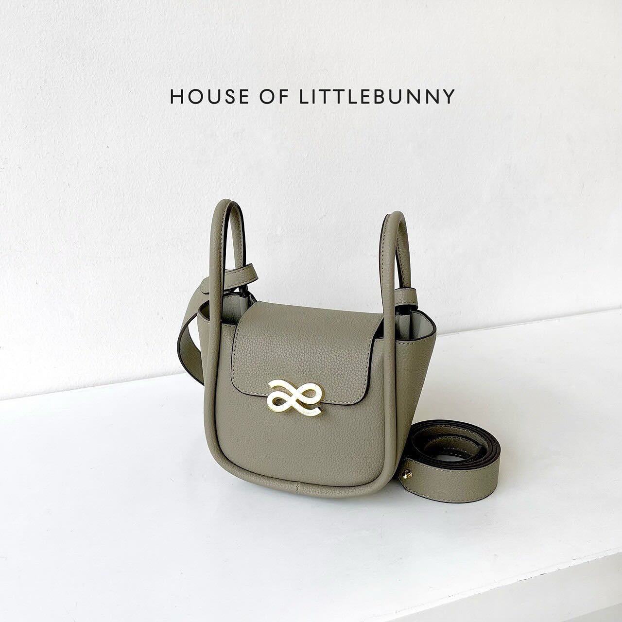 2024 House of Little Bunny Thai Niche Brand Designer Bag Sac à bandoulière Original Sacs Small Square Bunny Thai Bunny Mini Tote Sac