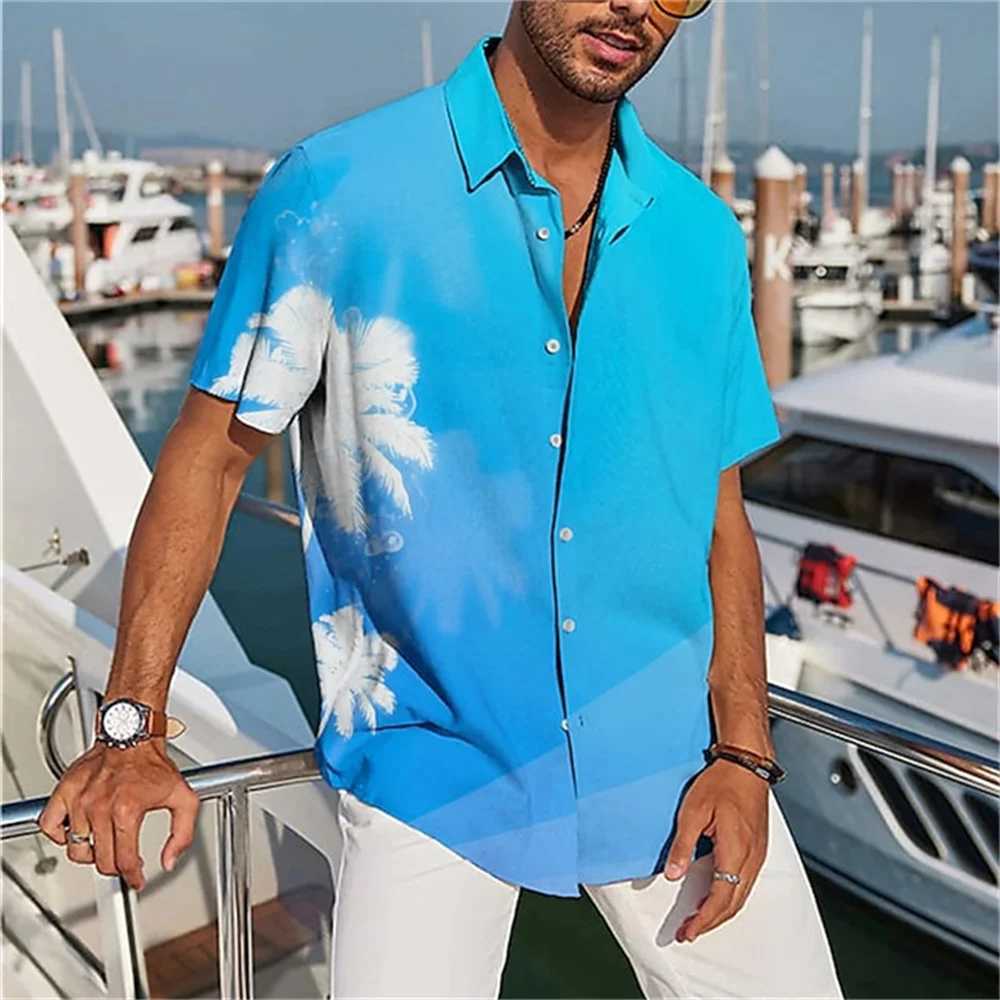 Męskie koszule Summer Summer Mens Wysokiej jakości solidne vintage kratą koszulę mody swobodną luksusową koszulę krótkie rękawe męskie koszula Aloha Top 5xl 2023 240424