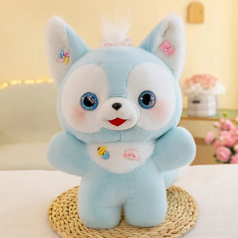 Fox plush toy cartoon animal doll cross-border simulation cloth doll cute grab machine gift