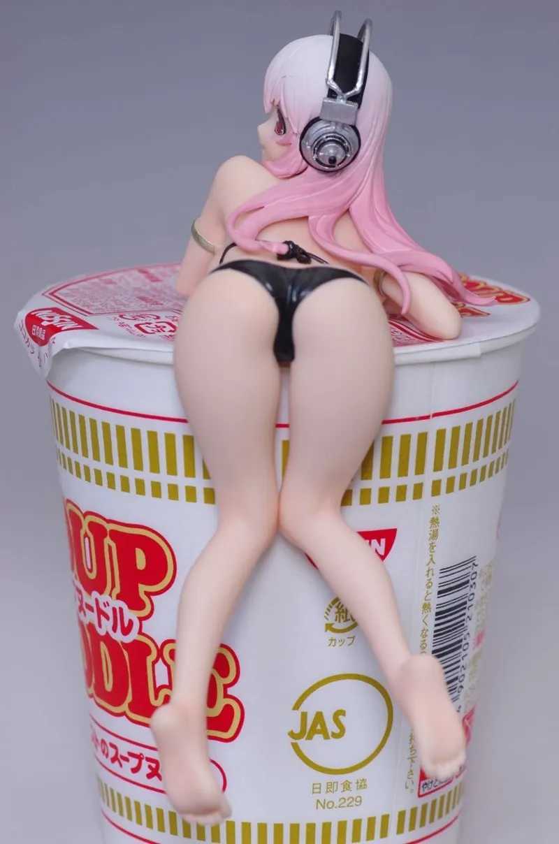 Figuras de brinquedo de ação 13cm Super Sonico Anime Personagem Nitro Caracteto de desenhos animados