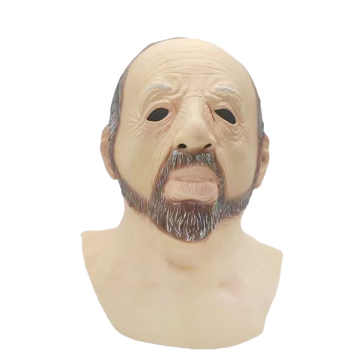 Yaşlı adam maske cadılar bayramı kostüm ücretsiz nakliye karakter yüz maskesi cosplay lateks maske komik prop oyuncak oyuncaklar parti oyuncakları malzeme maske hediyesi