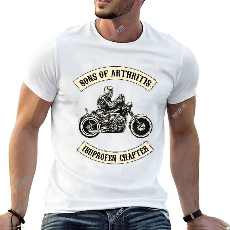 Men's T-Shirts Son Of Arthritis Ibuprofen Chapter Essential MensT-Shirt blank t shirts Old Biker Motorcycle Top Y2k Clothing Pattern Print T240425