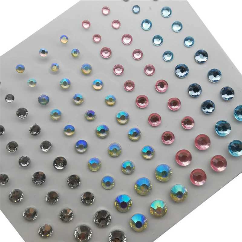 O0ZP Tattoo Transfer oogschaduw Face Diamonds Festival Body Decoratie Juwelen Stickers Zelfklevende nep Tattoos make -up nagel Rhinestone Wedding YZL1 240427