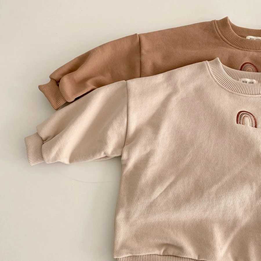 Rompers Long Sleeve الرضيع o-neck baby bodysuit boys and girls phemsuit الزي H240509