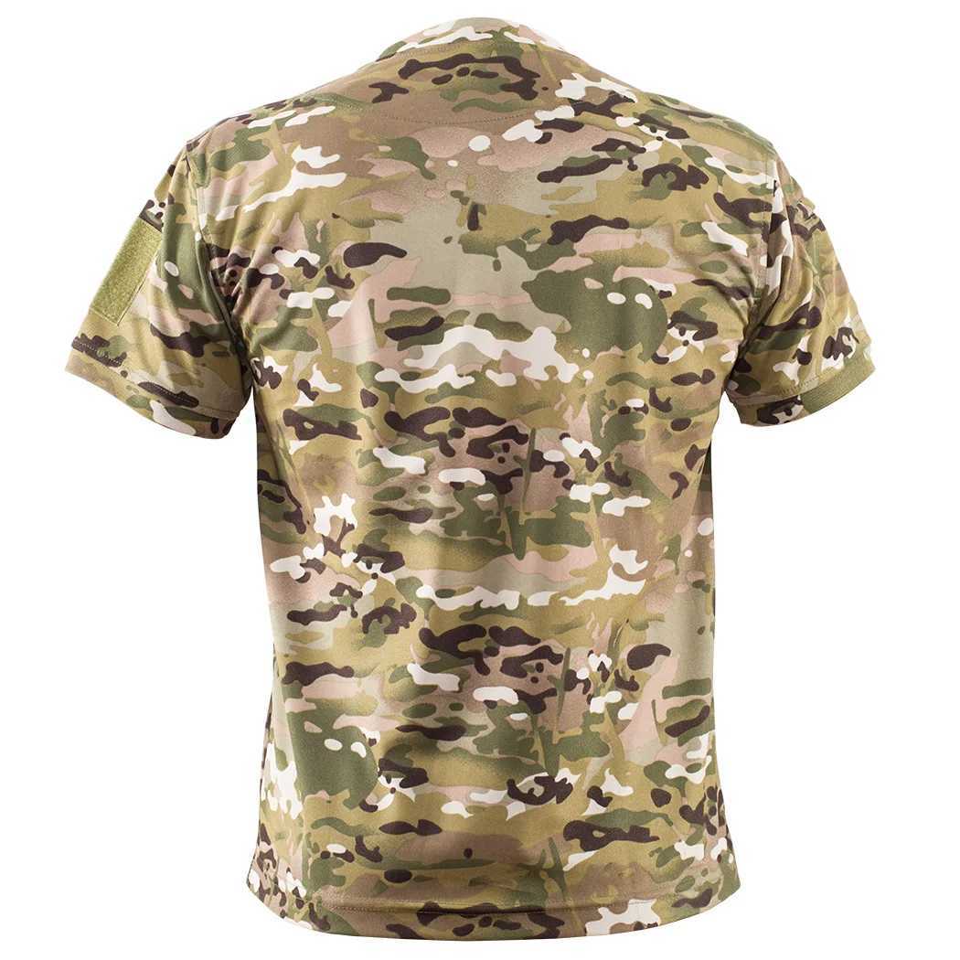 Тактические футболки Mege Mens Tactical Camouflage Multi Cam Футболка быстро сушка военная боевая камуфляж с коротки