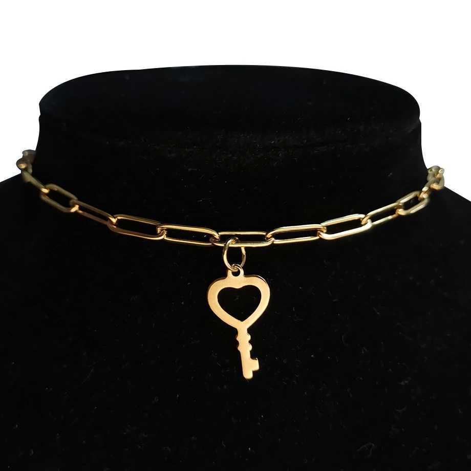 STRANDS PUNK MIAMI CUBAN ketting statement hiphop goud roestvrij staal 35+5 cm ketting ketting dames ketting 2020 240424