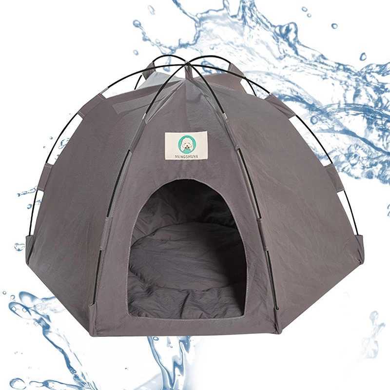 Cat Carriers Crates Houses Waterproof cat bed tent outdoor dog tent cat house portable bed polyester dog sleeping box 240426