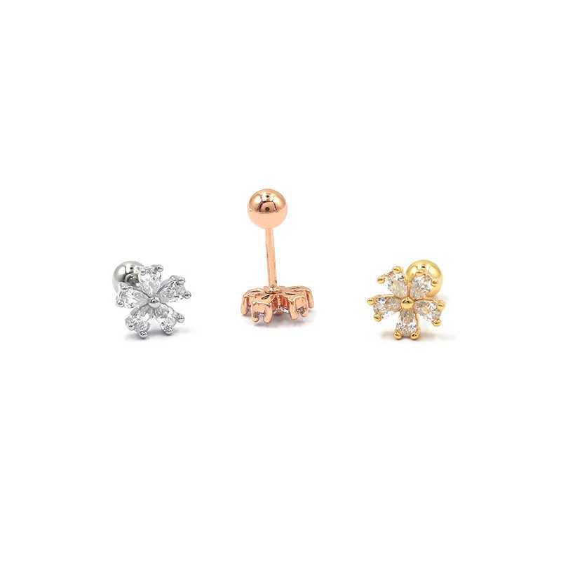 Dangle Kronleuchter Exquisite Kristall Zirkon Blumenkopf Ohrringe für Frauen Mädchen Weihnachten Ohrringe Schmuck Neujahr Accessoires Party Geschenke